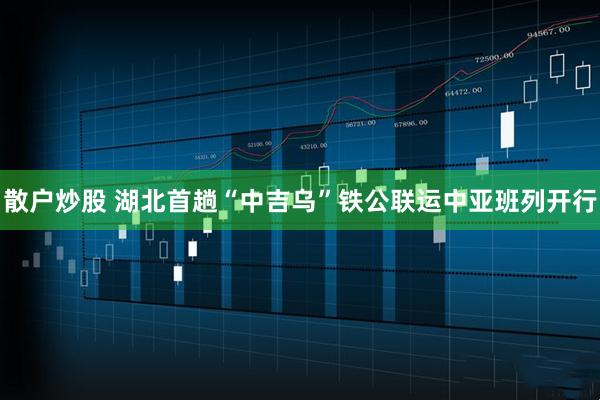 散户炒股 湖北首趟“中吉乌”铁公联运中亚班列开行